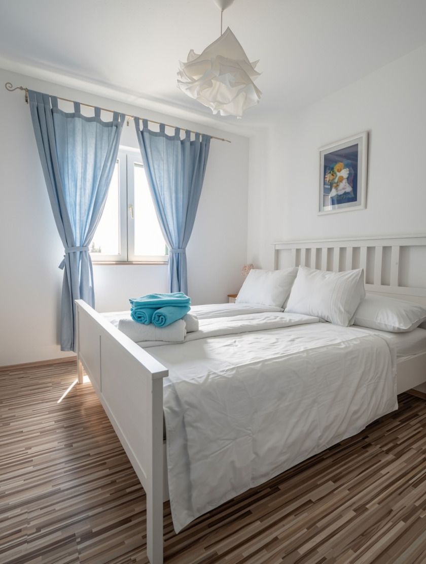 Apartment A2+1, ground floor - bedroom with double bed